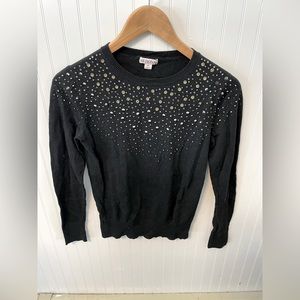 Xs Black sweater with bling